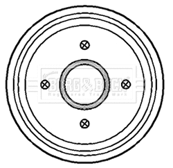 Brake Drum (BBR7154)