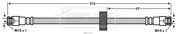 Brake Hose (BBH7570)