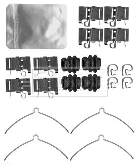 Accessory Kit, disc brake pad (BBK1553)