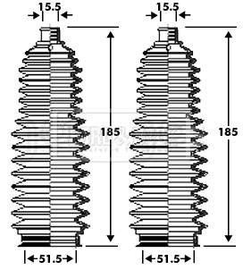 Bellow Kit, steering (BSG3354)