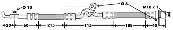 Brake Hose (BBH7480)