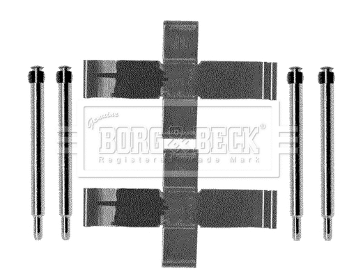 Accessory Kit, disc brake pad (BBK1009)