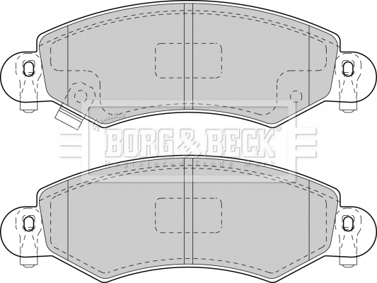 Brake Pad Set, disc brake (BBP1713)