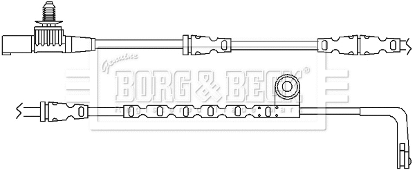 Warning Contact, brake pad wear (BWL3046)