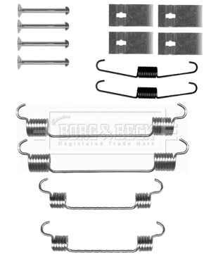 Accessory Kit, brake shoes (BBK6325)