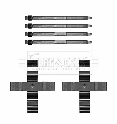 Accessory Kit, disc brake pad (BBK1652)