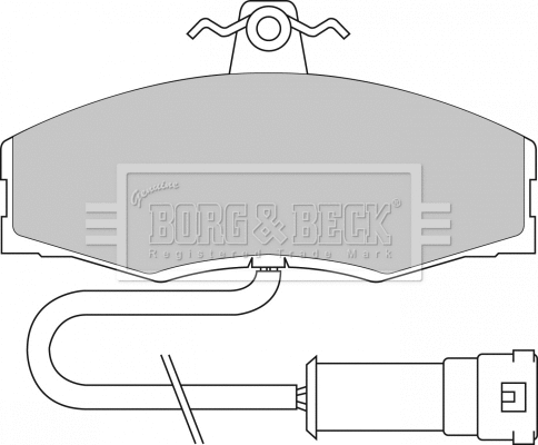 Brake Pad Set, disc brake (BBP1060)