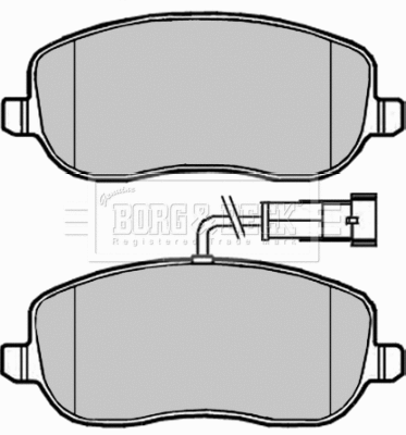 Brake Pad Set, disc brake (BBP1954)