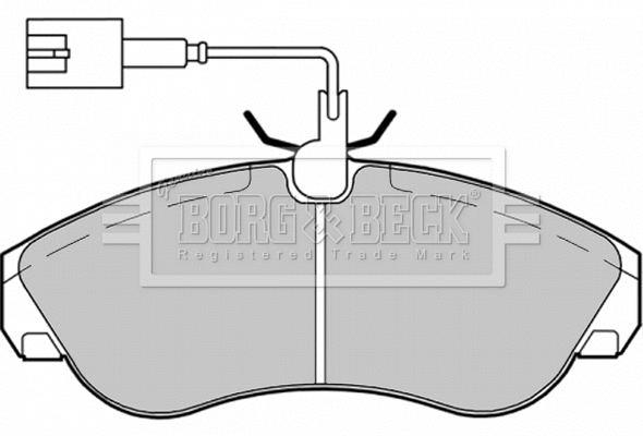 Brake Pad Set, disc brake (BBP1720)
