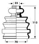 Bellow Kit, drive shaft (BCB2794)