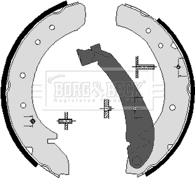 Brake Shoe Set (BBS6206)