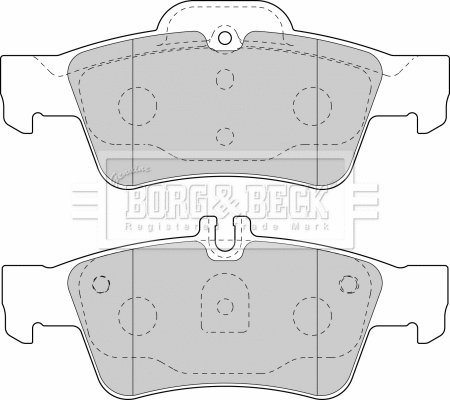 Brake Pad Set, disc brake (BBP1798)