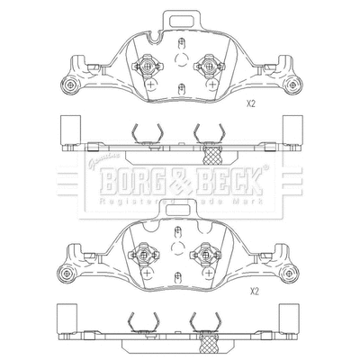 Brake Pad Set, disc brake (BBP2668)