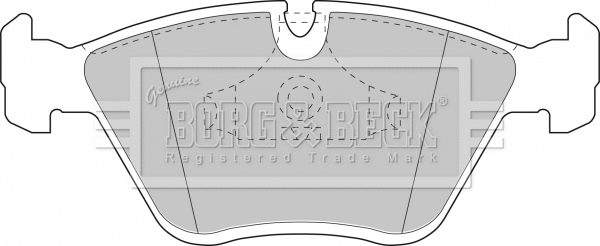 Brake Pad Set, disc brake (BBP1407)