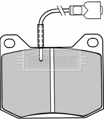 Brake Pad Set, disc brake (BBP1016)