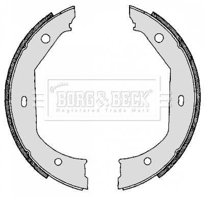 Brake Shoe Set, parking brake (BBS6267)