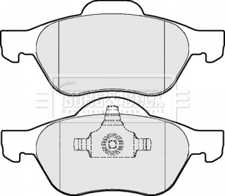Brake Pad Set, disc brake (BBP2015)