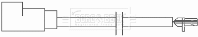 Warning Contact, brake pad wear (BWL3121)