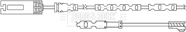Warning Contact, brake pad wear (BWL3057)