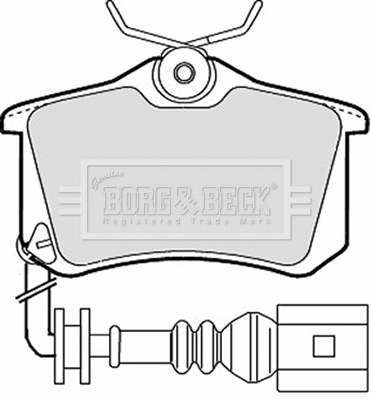 Brake Pad Set, disc brake (BBP1824)