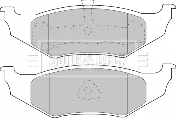 Brake Pad Set, disc brake (BBP1450)