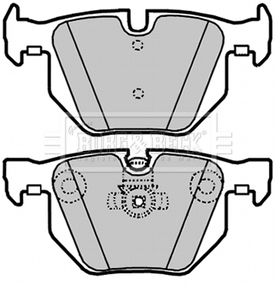 Brake Pad Set, disc brake (BBP1937)