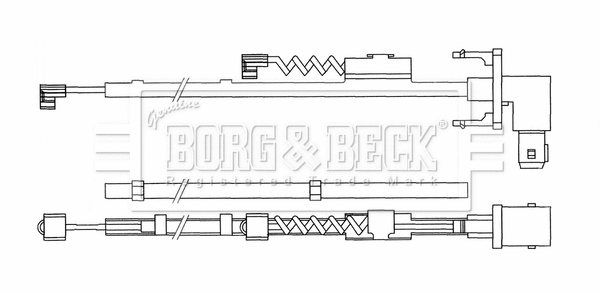 Warning Contact, brake pad wear (BWL33093)