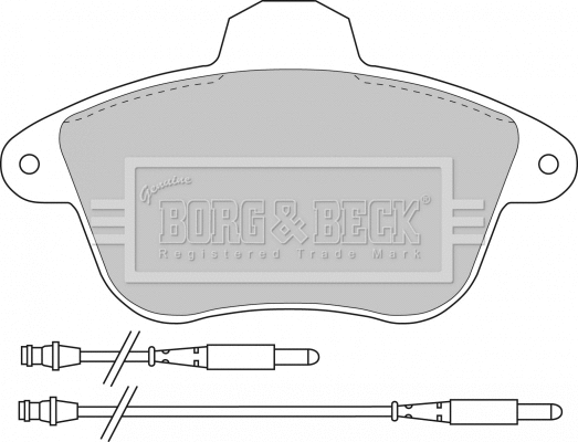Brake Pad Set, disc brake (BBP1182)