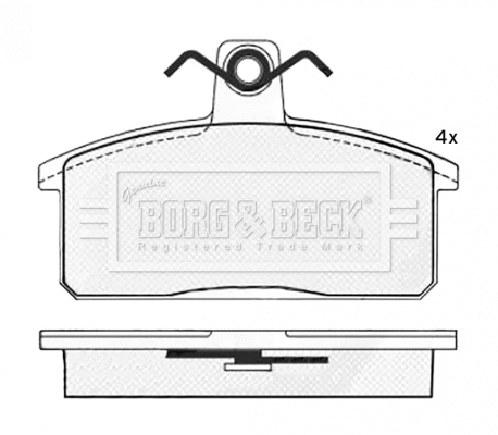 Brake Pad Set, disc brake (BBP2545)