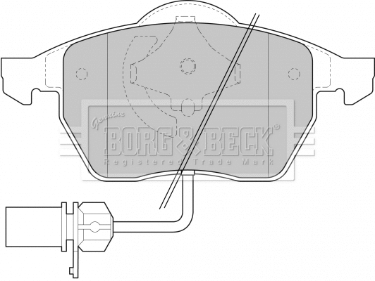 Brake Pad Set, disc brake (BBP1447)