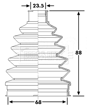 Bellow Kit, drive shaft (BCB6270)