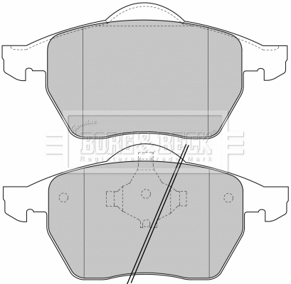 Brake Pad Set, disc brake (BBP1645)
