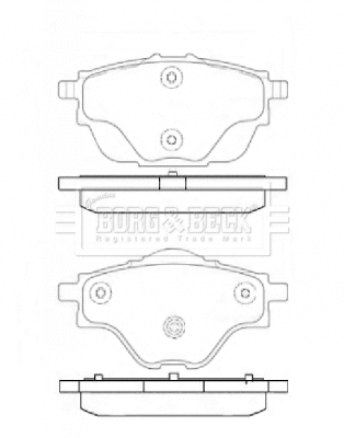 Brake Pad Set, disc brake (BBP2451)