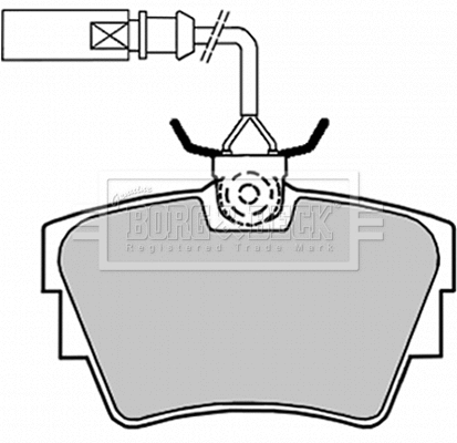 Brake Pad Set, disc brake (BBP1694)