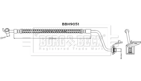 Brake Hose (BBH9051)