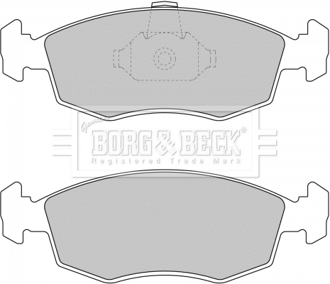 Brake Pad Set, disc brake (BBP1748)