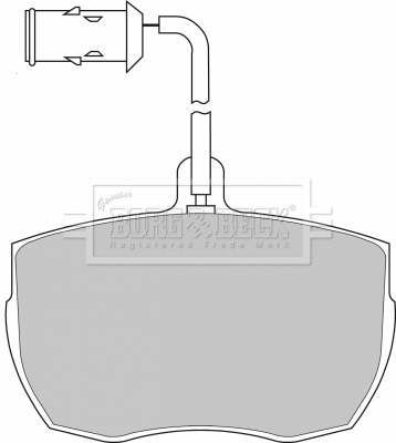 Brake Pad Set, disc brake (BBP1026)
