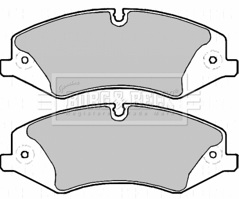Brake Pad Set, disc brake (BBP2217)