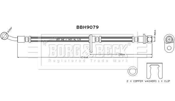 Brake Hose (BBH9079)