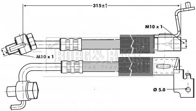 Brake Hose (BBH6694)