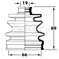 Bellow Kit, drive shaft (BCB6043)