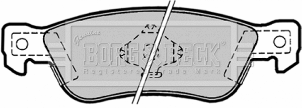 Brake Pad Set, disc brake (BBP1163)