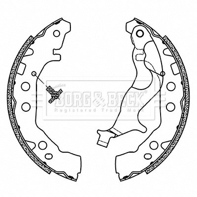 Brake Shoe Set (BBS6521)