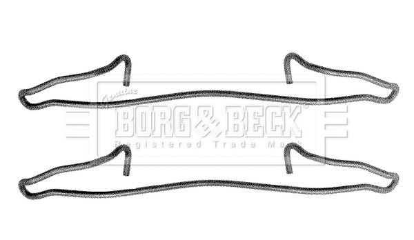 Accessory Kit, disc brake pad (BBK1038)