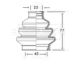 Bellow Kit, drive shaft (BCB2309)