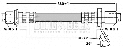 Brake Hose (BBH6752)