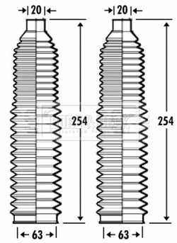 Bellow Kit, steering (BSG3269)