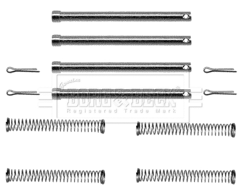 Accessory Kit, disc brake pad (BBK1156)