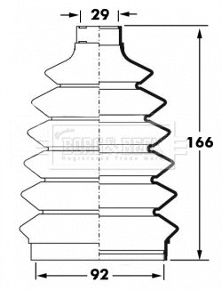 Bellow Kit, drive shaft (BCB6042)