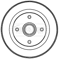 Brake Drum (BBR7208)